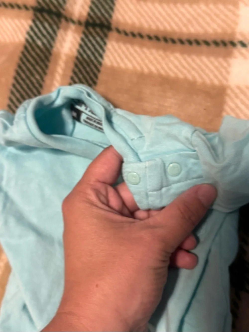 Carhartt Light Blue Long Sleeve Baby Bodysuit